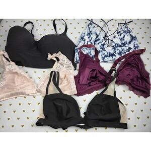 Victorias Secret Pink Lot of 5 XL Bralettes Bra Tops Tanks